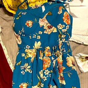 Blue colorful cute dress